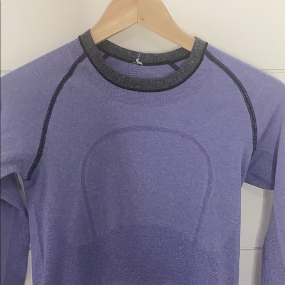 Lululemon Run Swiftly Long Sleeve Purple Sz. 4 - Picture 3 of 7